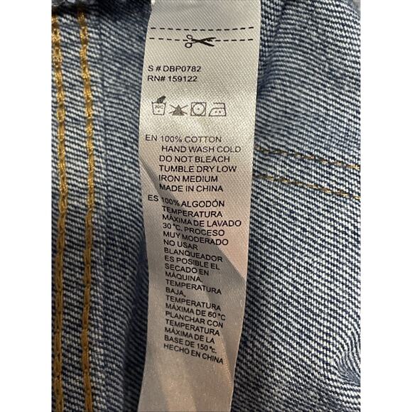 MELE & PERE Boyfriend Relaxed Fit Women’s Jeans - Size M Blue Denim Distressed - Picture 7 of 7